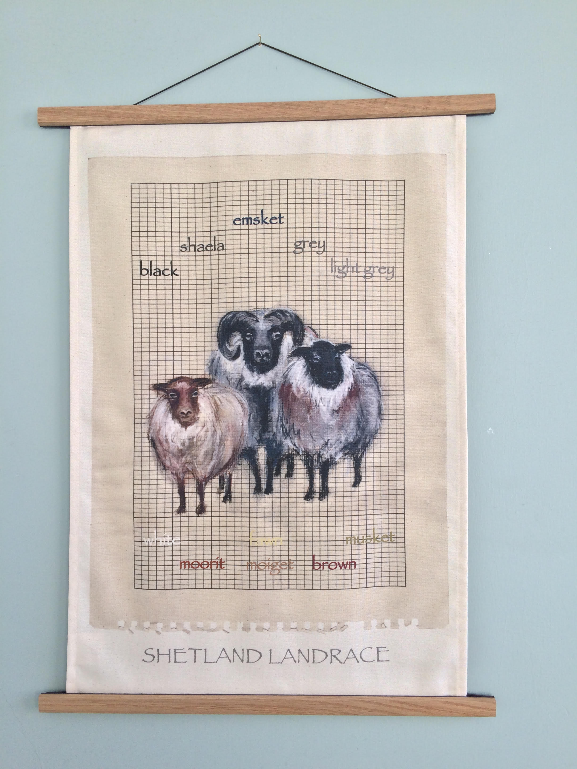 Shetland Landrace Tea Towel
