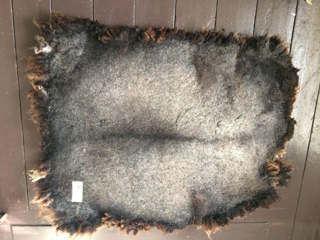 Felted Fleece Rug No. 5 Underside