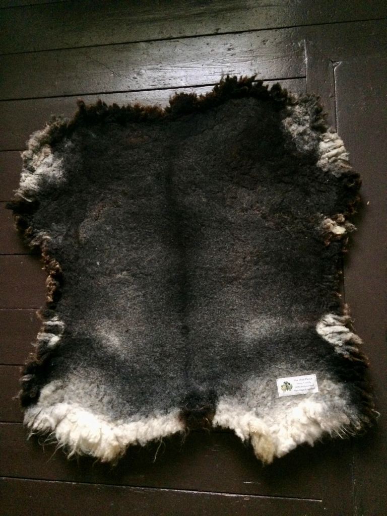 Felted Fleece Rug No. 6 Underside